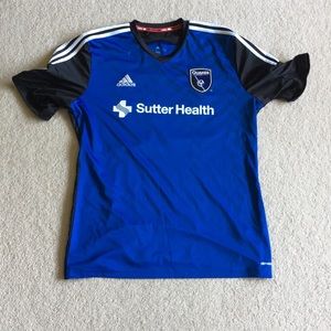 San Jose Earthquakes Blue Jersey with Sponsor